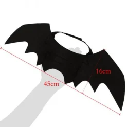 Halloweenkostüm mit Fledermausflügeln für Haustiere – Gruseliges Outfit für Haustiere