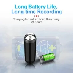 Halskette mit sprachaktiviertem Audiorecorder – stilvolles Smart-Gerät für freihändige Aufnahmen