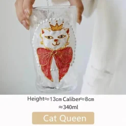 Handbemalte Teetasse aus Glas – Einzigartiges Weihnachtsgeschenk für Zuhause oder das Büro