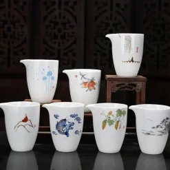 Handbemaltes Porzellan-Teeservice - Kung Fu Teekannen-Tassen-Kollektion