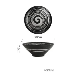 Handelsübliche Ramenschalen aus Keramik – langlebiges Geschirrset
