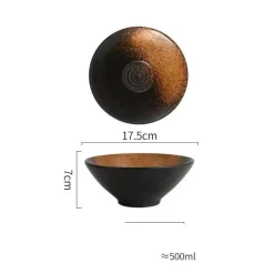 Handelsübliche Ramenschalen aus Keramik – langlebiges Geschirrset