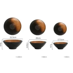 Handelsübliche Ramenschalen aus Keramik – langlebiges Geschirrset