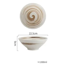 Handelsübliche Ramenschalen aus Keramik – langlebiges Geschirrset