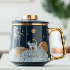 Handgefertigte Teetasse aus Keramik – Einzigartiger Keramikbecher