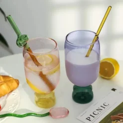 Handgefertigter hitzebeständiger Glasbecher - Kaffee-/Teetasse