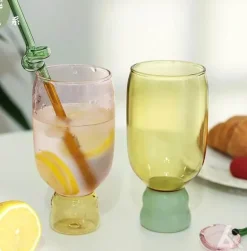 Handgefertigter hitzebeständiger Glasbecher - Kaffee-/Teetasse