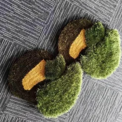 Handgefertigter Waldgras-Teppich – Naturinspirierte Innenmatte