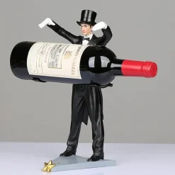 Handgefertigter Zauberer-Weinhalter – Kreatives, einzigartiges Weinregal