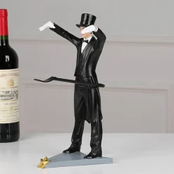 Handgefertigter Zauberer-Weinhalter – Kreatives, einzigartiges Weinregal