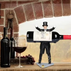 Handgefertigter Zauberer-Weinhalter – Kreatives, einzigartiges Weinregal