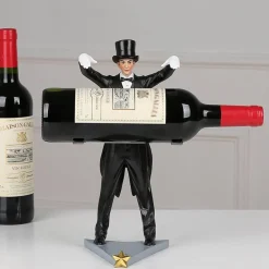 Handgefertigter Zauberer-Weinhalter – Kreatives, einzigartiges Weinregal