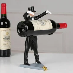 Handgefertigter Zauberer-Weinhalter – Kreatives, einzigartiges Weinregal