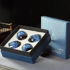 Handgefertigtes Keramikbecher-Set – Einzigartiges Trinkgeschirr für Kaffee und Tee in Geschenkbox