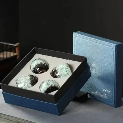 Handgefertigtes Keramikbecher-Set – Einzigartiges Trinkgeschirr für Kaffee und Tee in Geschenkbox