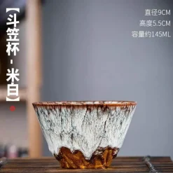 Handgefertigtes Kung-Fu-Teetassen-Set aus Keramik – Trinkgeschirr aus Porzellan