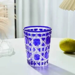 Handgeschnitzter Whiskybecher – 310 ml schweres Glas