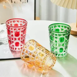 Handgeschnitzter Whiskybecher – 310 ml schweres Glas