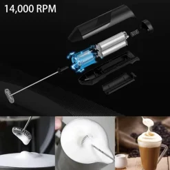 Handlicher Milchaufschäumer und Kaffeemixer für schaumige Getränke