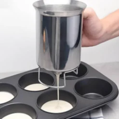 Hand-Teigspender - Rührwerkzeug aus Edelstahl