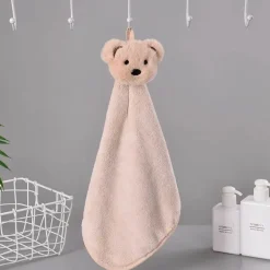 Handtuch mit Cartoon-Kaninchen – weiches, schnell trocknendes und saugfähiges Frottee-Handtuch aus Korallenvlies