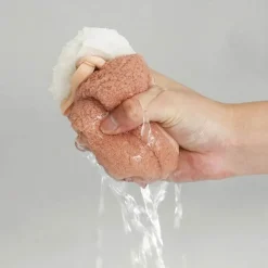 Handtuch mit Cartoon-Kaninchen – weiches, schnell trocknendes und saugfähiges Frottee-Handtuch aus Korallenvlies