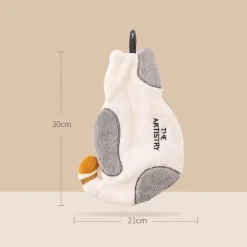 Handtuch mit Cartoon-Tieren – weiches Korallenvlies, hohe Saugfähigkeit, Kinderhandtuch