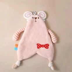 Handtuch mit Cartoon-Tieren – weiches Korallenvlies, hohe Saugfähigkeit, Kinderhandtuch