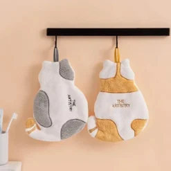 Handtuch mit Tigerkatzen-Motiv, weich, saugfähig, für Küche und Badezimmer