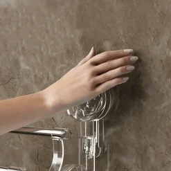 Handtuchhalter mit Saugnapf – Badezimmer-Organizer mit Doppelstange