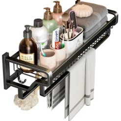 Handtuch-Organizer zur Wandmontage – Elegante Aufbewahrungslösung für das Badezimmer