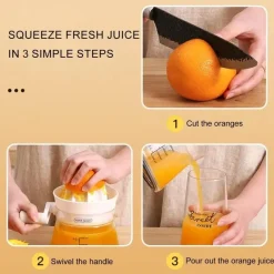 Hand-Zitronenpresse - Fruchtpresse mit Doppelpresse