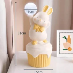 Happy Rabbit Tischlampe – Stilvolle Harzbeleuchtung