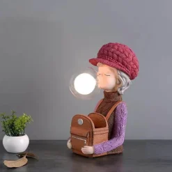 Hasenohr-Schreibtischlampe – Niedliche Blasenleuchte