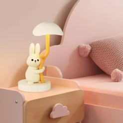 Hasen-Schreibtischlampe – Süßes Nachtlicht für Kinder, Kuscheltier-Dekor