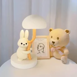 Hasen-Schreibtischlampe – Süßes Nachtlicht für Kinder, Kuscheltier-Dekor