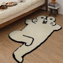 Hasen-Teppich – Süßer Hasen-Dekoteppich