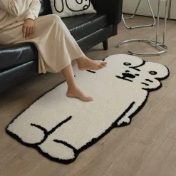 Hasen-Teppich – Süßer Hasen-Dekoteppich