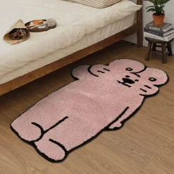 Hasen-Teppich – Süßer Hasen-Dekoteppich