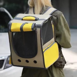 Haustier-Tragerucksack – Atmungsaktive Reisetasche für Hunde und Katzen