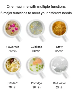 Health Cup Glas Wasserkocher Anti-Dry Schnellkochtopf Health Pot