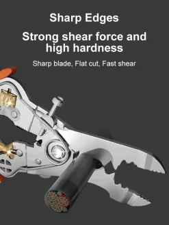 Heavy-Duty Wire Cutter Stripping Pliers - 10-in-1 Tool