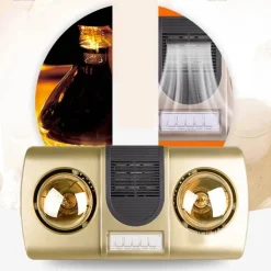 Heißluftgebläse-Wandleuchte - Badezimmerbeleuchtung