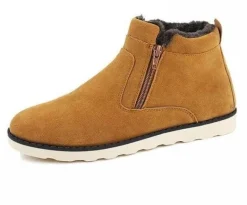 Herren Winterstiefeletten aus Pelz – warm und stilvoll