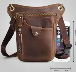 Herren-Umhängetasche aus Leder – stilvolle Reisetasche