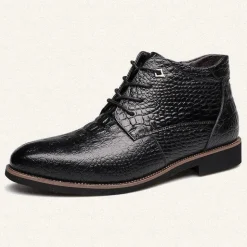 Herren-Winterstiefel – dicker, warmer Lederkomfort