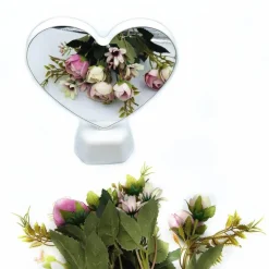 Herz LED Nachtlampe - Dekorative Spiegellampe für Schlafzimmer