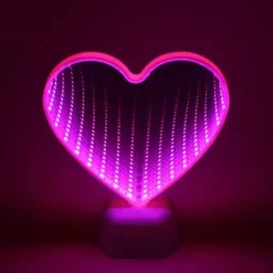 Herz LED Nachtlampe - Dekorative Spiegellampe für Schlafzimmer