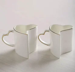 Herzbecher für Paare – Valentinstag-Geschenkset, 2-teilig