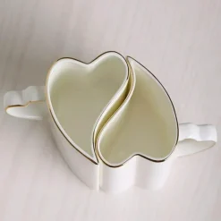 Herzbecher für Paare – Valentinstag-Geschenkset, 2-teilig